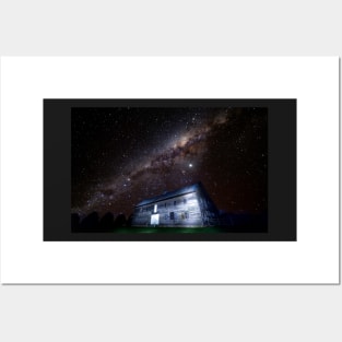 Milky Way over the old shearing shed Posters and Art